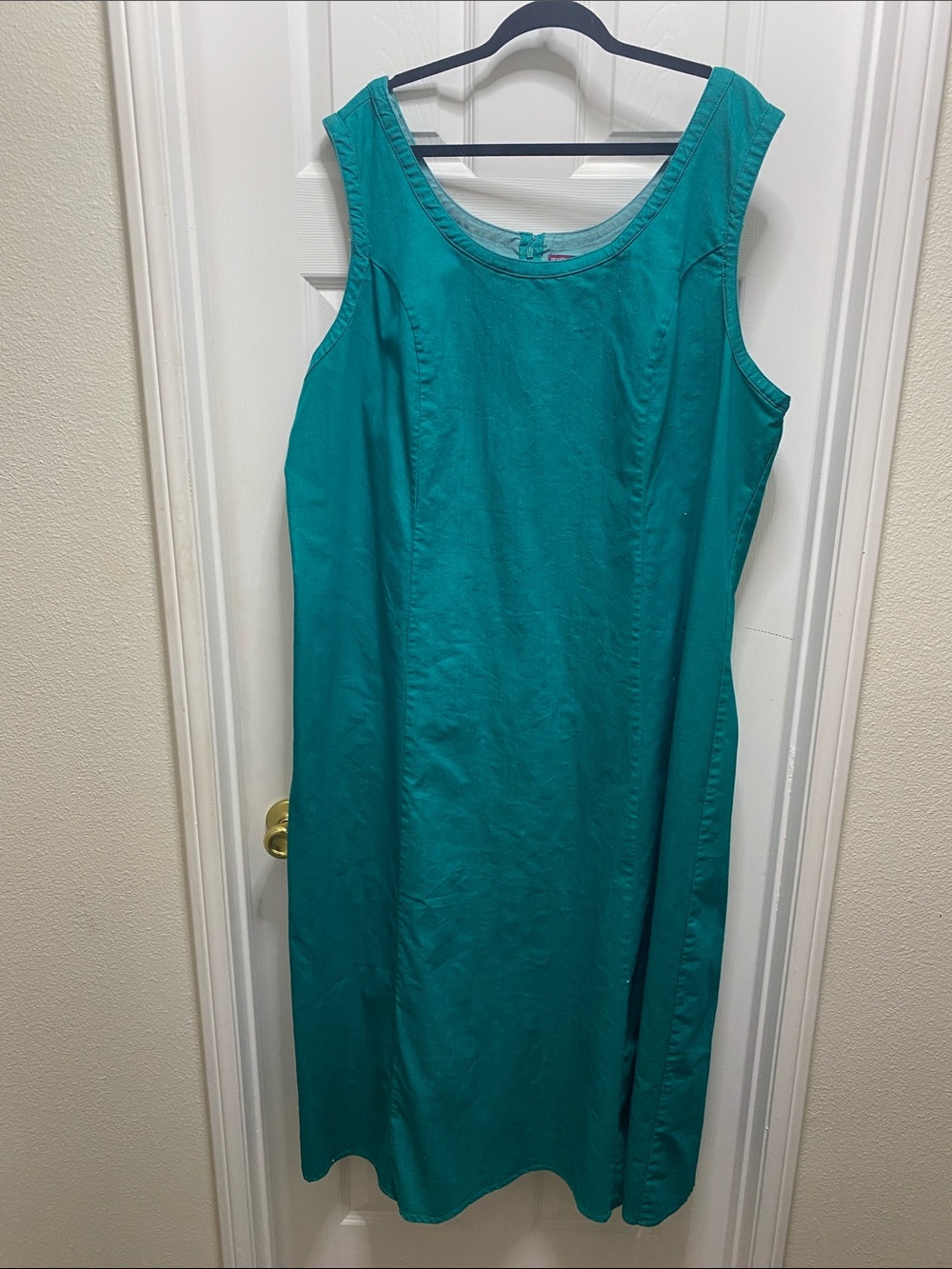 Jessica London Teal Sleeveless Midi Dress
